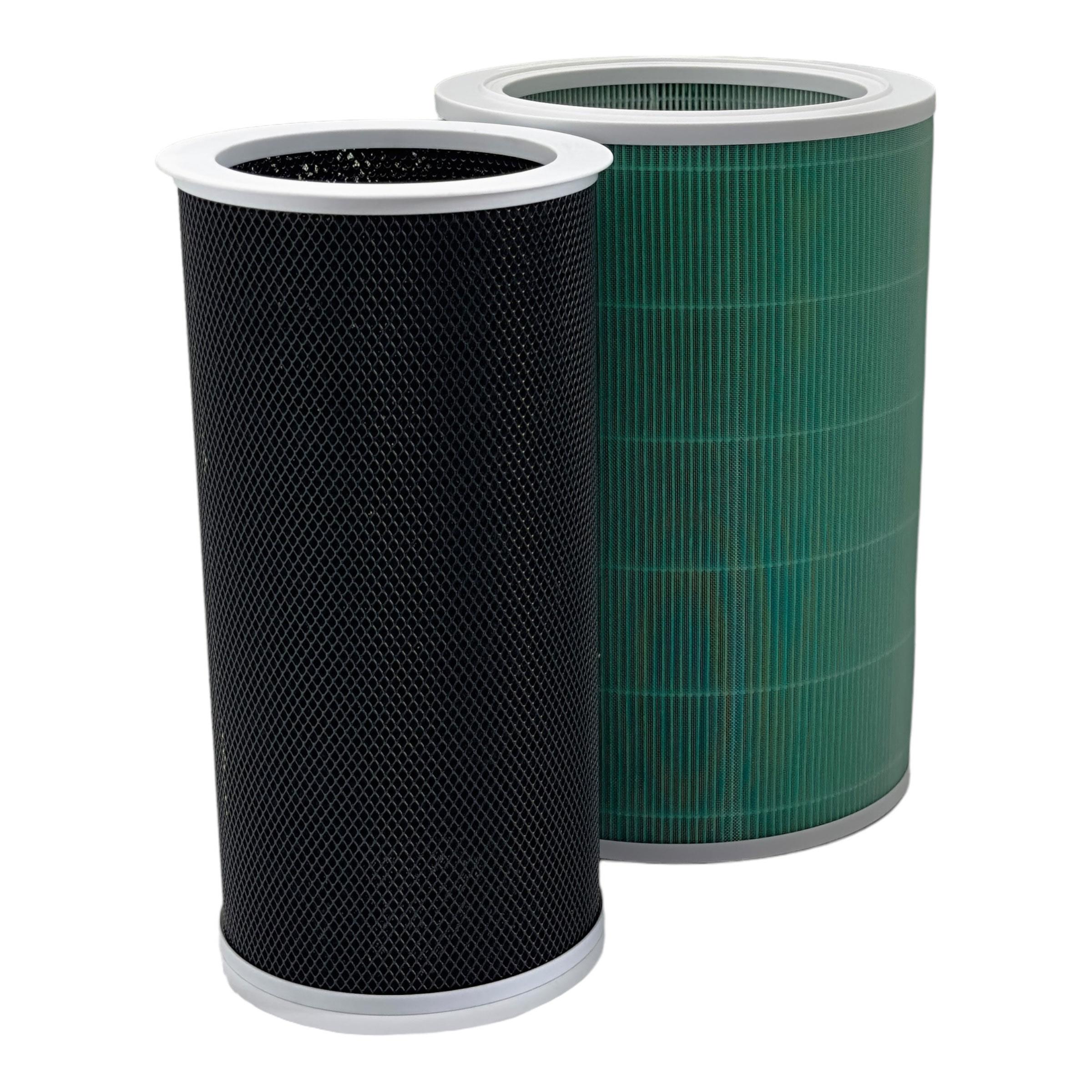 Xiaomi Mi Air Purifier Hava Temizleyici 1 / 2H-2C-2S / 3H-3C / PRO ile Uyumlu Anti Formaldehit Silindirik HEPA Filtre ve Aktif Karbon Çekirdek Filtre