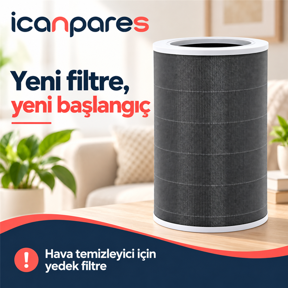 Xiaomi Mijia Smart Air Purifier 6 Uyumlu Hava Temizleyici Filtresi AC-M25-SC - Aktif Karbonlu