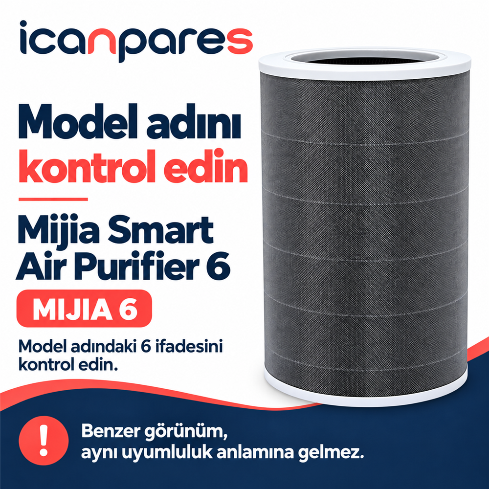 Xiaomi Mijia Smart Air Purifier 6 Uyumlu Hava Temizleyici Filtresi AC-M25-SC - Aktif Karbonlu