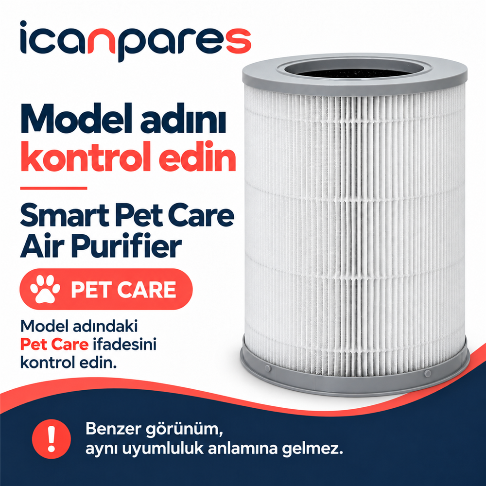 Xiaomi Smart Pet Care Air Purifier Uyumlu Hava Temizleyici Filtresi AC-M30-SC - Aktif Karbonlu