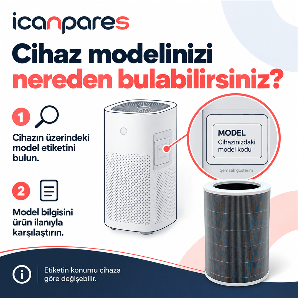 Xiaomi Smart Air Purifier 4 Hava Temizleyici ile Uyumlu Entegre Aktif Karbon Çekirdek Filtreli Anti Bakteriyel Silindirik HEPA Filtre