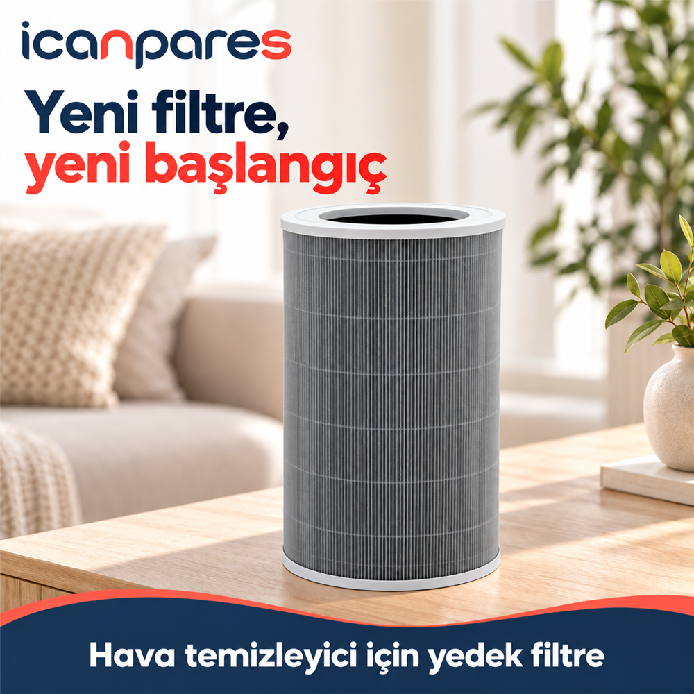 Xiaomi Smart Air Purifier 4 Lite Uyumlu Hava Temizleyici Filtresi AC-M17-SC - Aktif Karbonlu