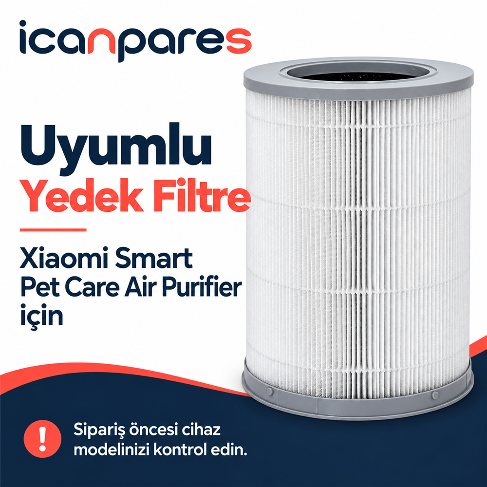 Xiaomi Smart Pet Care Air Purifier Uyumlu Hava Temizleyici Filtresi AC-M30-SC - Aktif Karbonlu