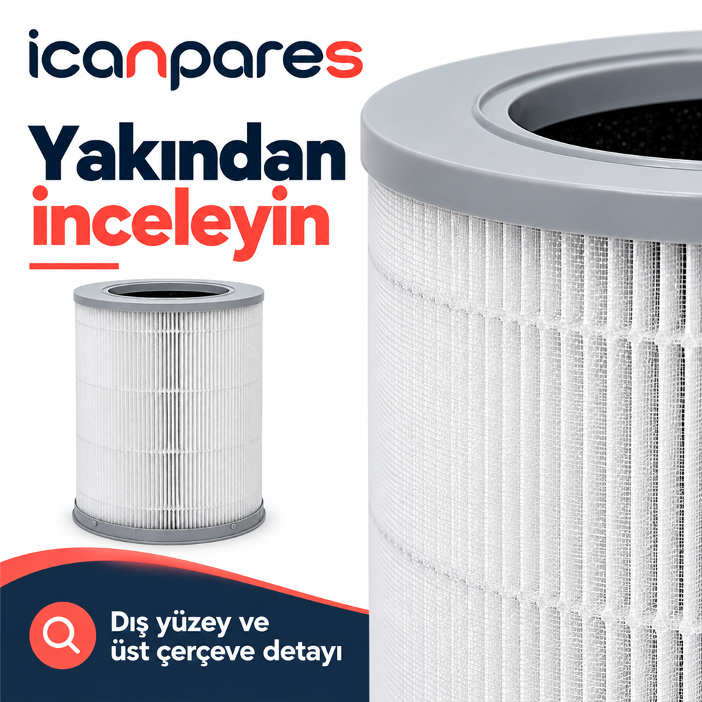 Xiaomi Smart Pet Care Air Purifier Uyumlu Hava Temizleyici Filtresi AC-M30-SC - Aktif Karbonlu
