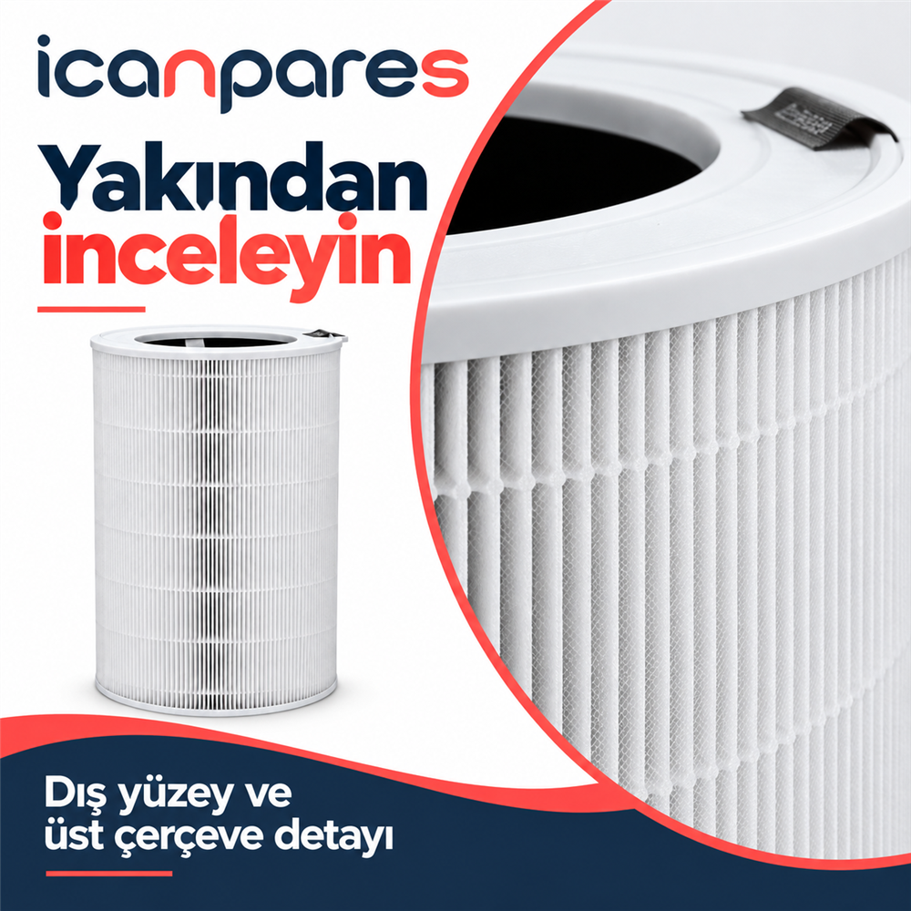 Xiaomi Uyumlu Smart Air Purifier Elite Hava Temizleyici Filtresi Y-600 - Aktif Karbonlu HEPA Tipi