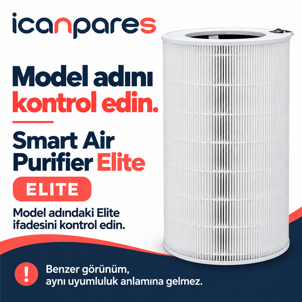 Xiaomi Uyumlu Smart Air Purifier Elite Hava Temizleyici Filtresi Y-600 - Aktif Karbonlu HEPA Tipi