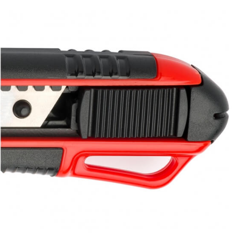 Çelik Maket Bıçağı 18mm 7 Kırımlı Otomatik Kilitli