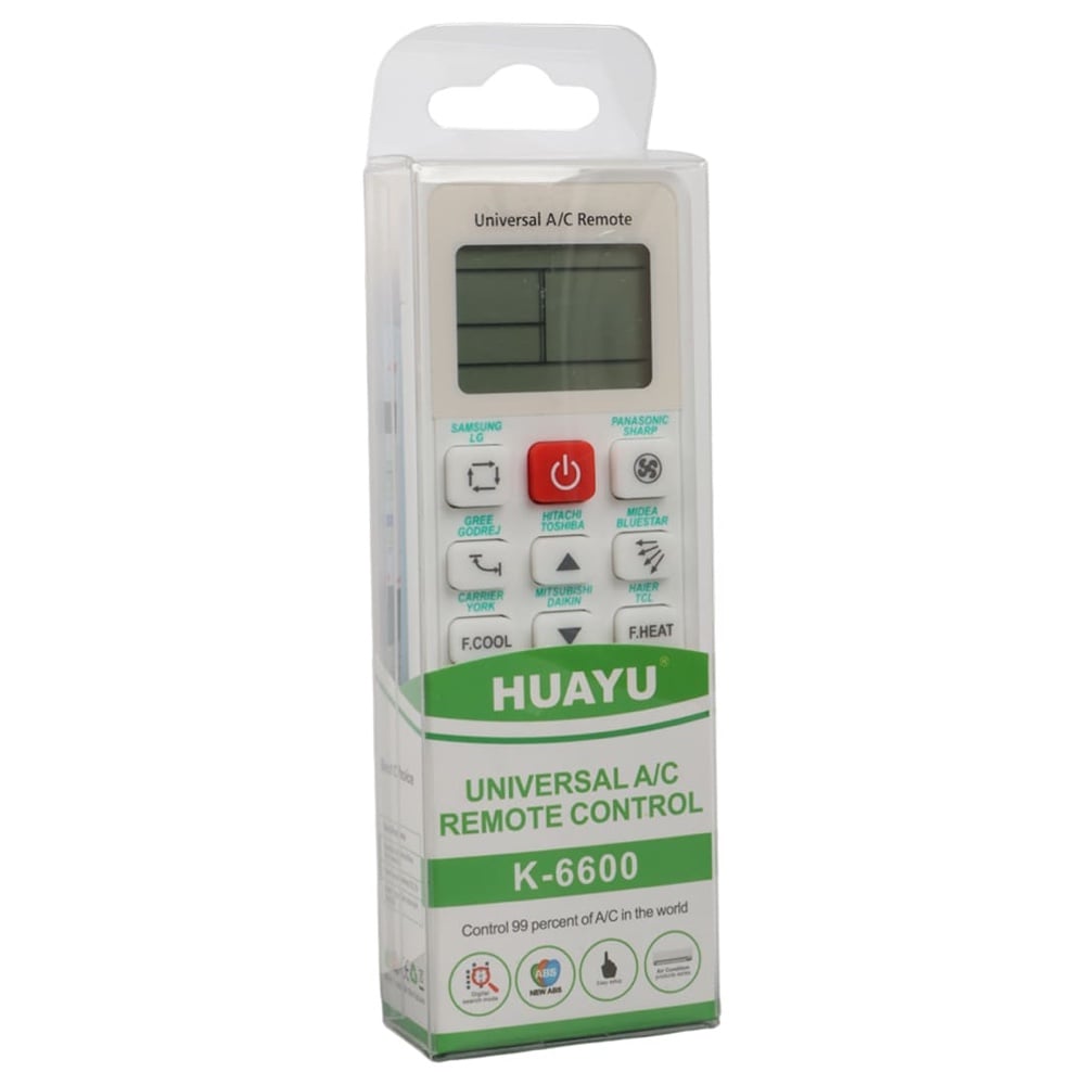 Universal Klima Kumandası K-6600 - Tuşları Markalı, Samsung LG Panasonic Daikin Mitsubishi Uyumlu