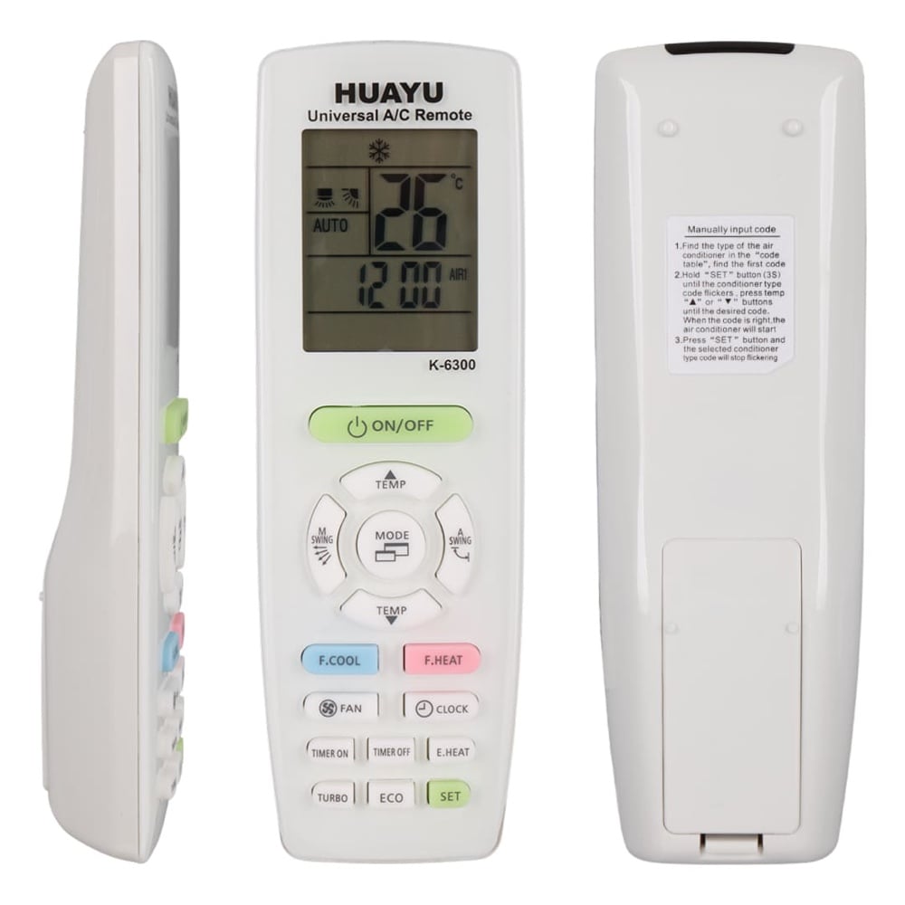 Universal Klima Kumandası K-6300 - Tüm Markalarla Uyumlu Akıllı Kumanda