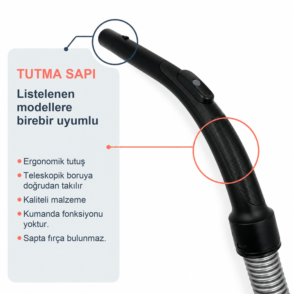 Philips Uyumlu FC 9919 Marathon Süpürge Hortumu Hepa Filtresi