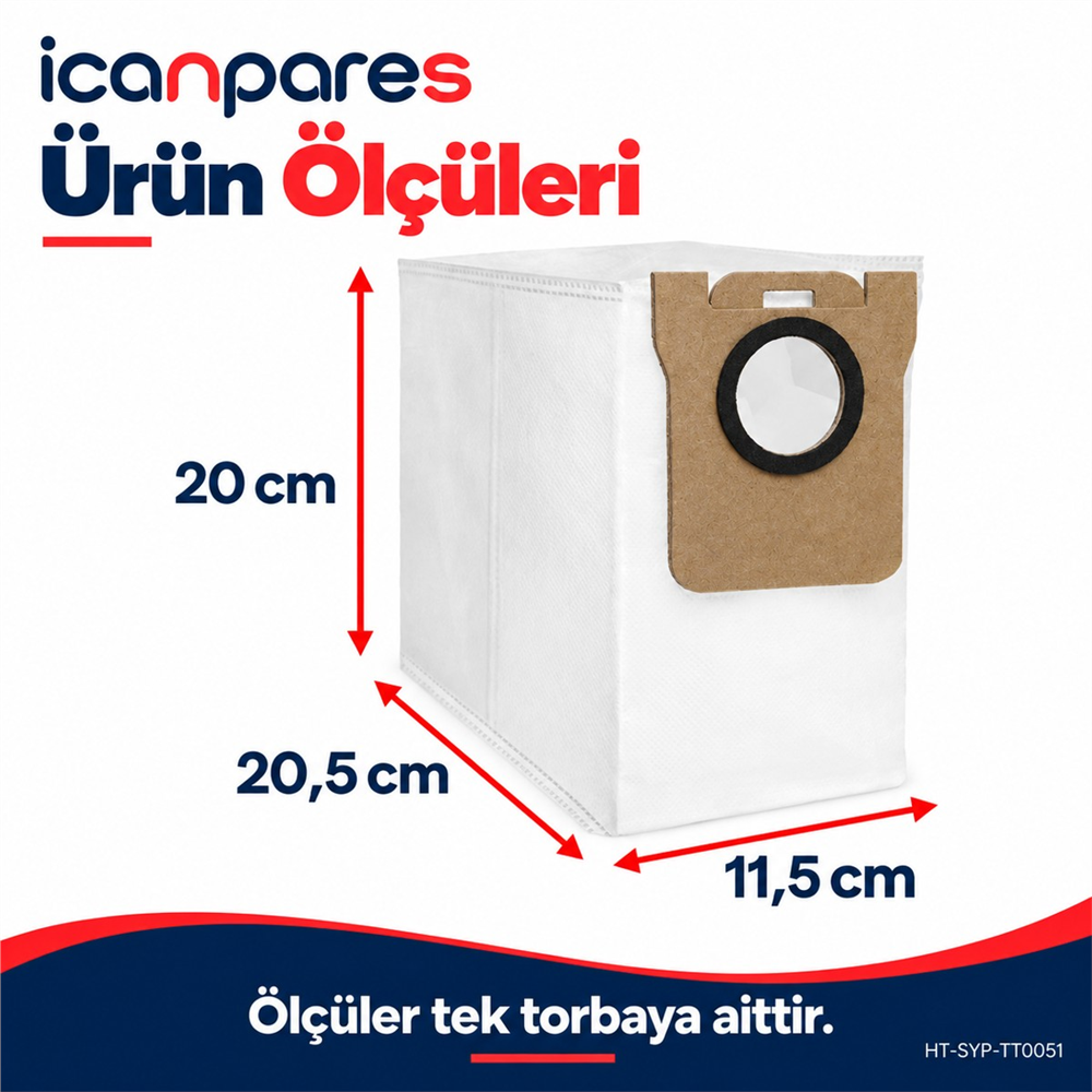 Dreame Uyumlu Bot L10 Ultra Robot Süpürge Toz Torbası