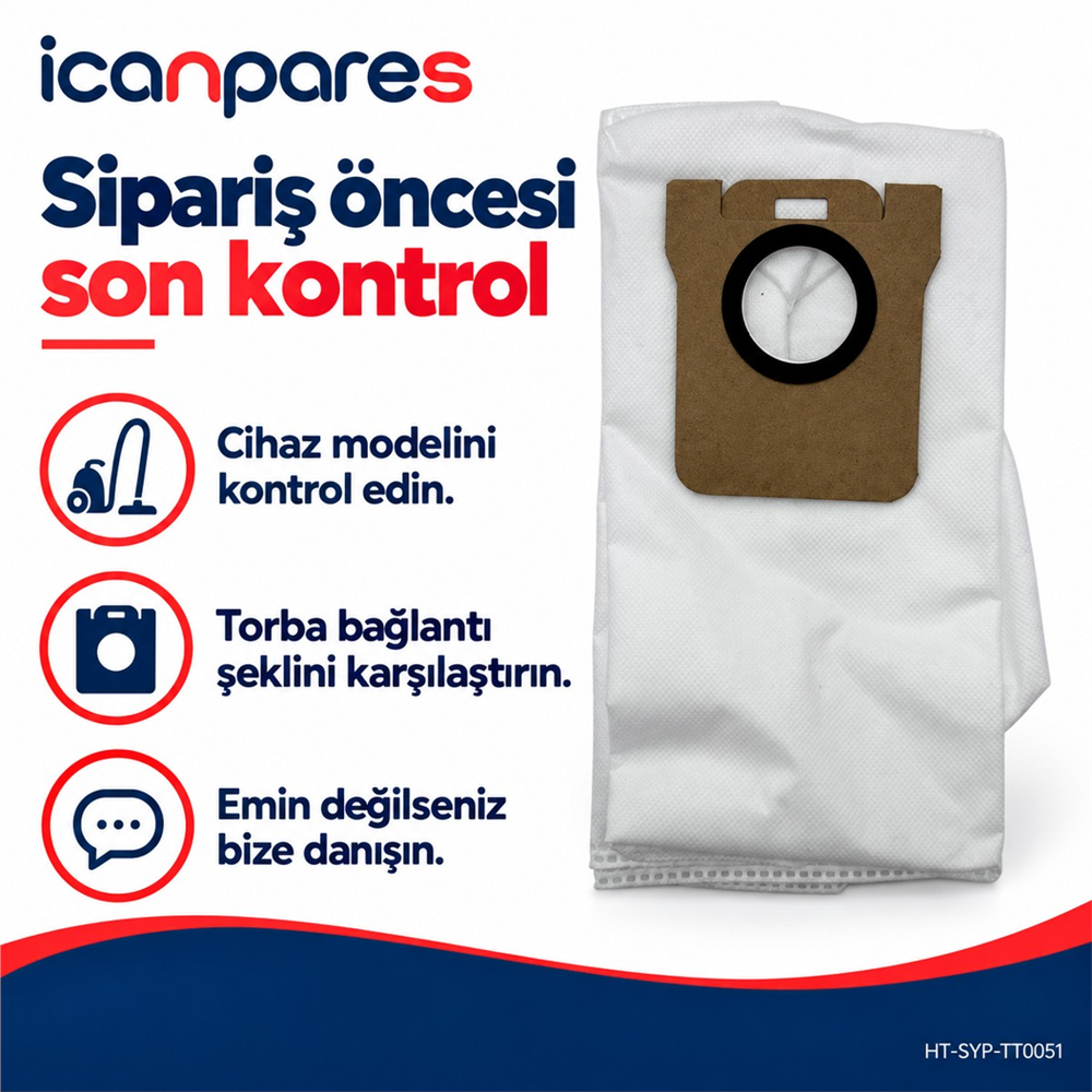 Dreame Uyumlu L20 Ultra Robot Süpürge Toz Torbası