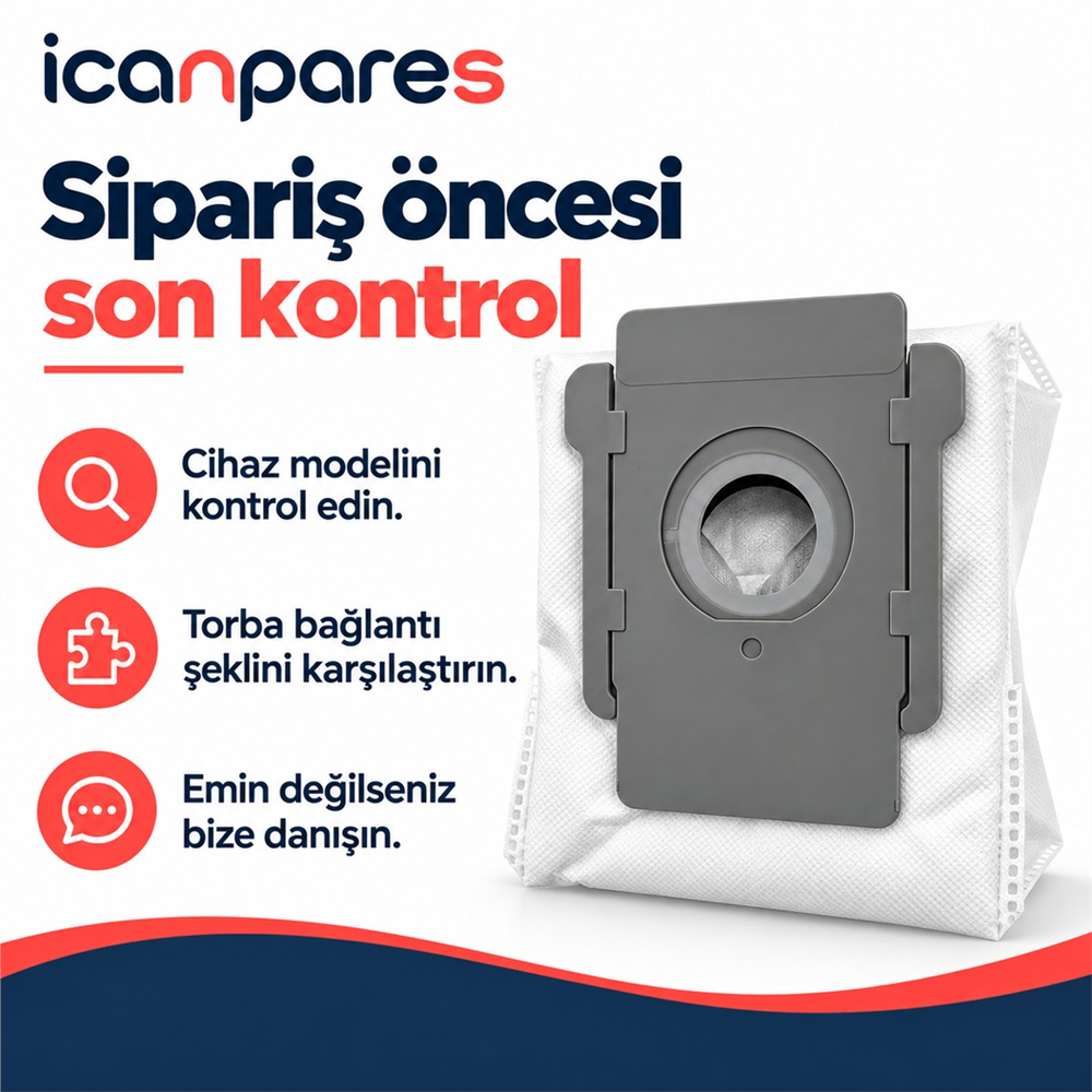 iRobot Uyumlu Roomba Plus 504 Vac Robot Süpürge Toz Torbası
