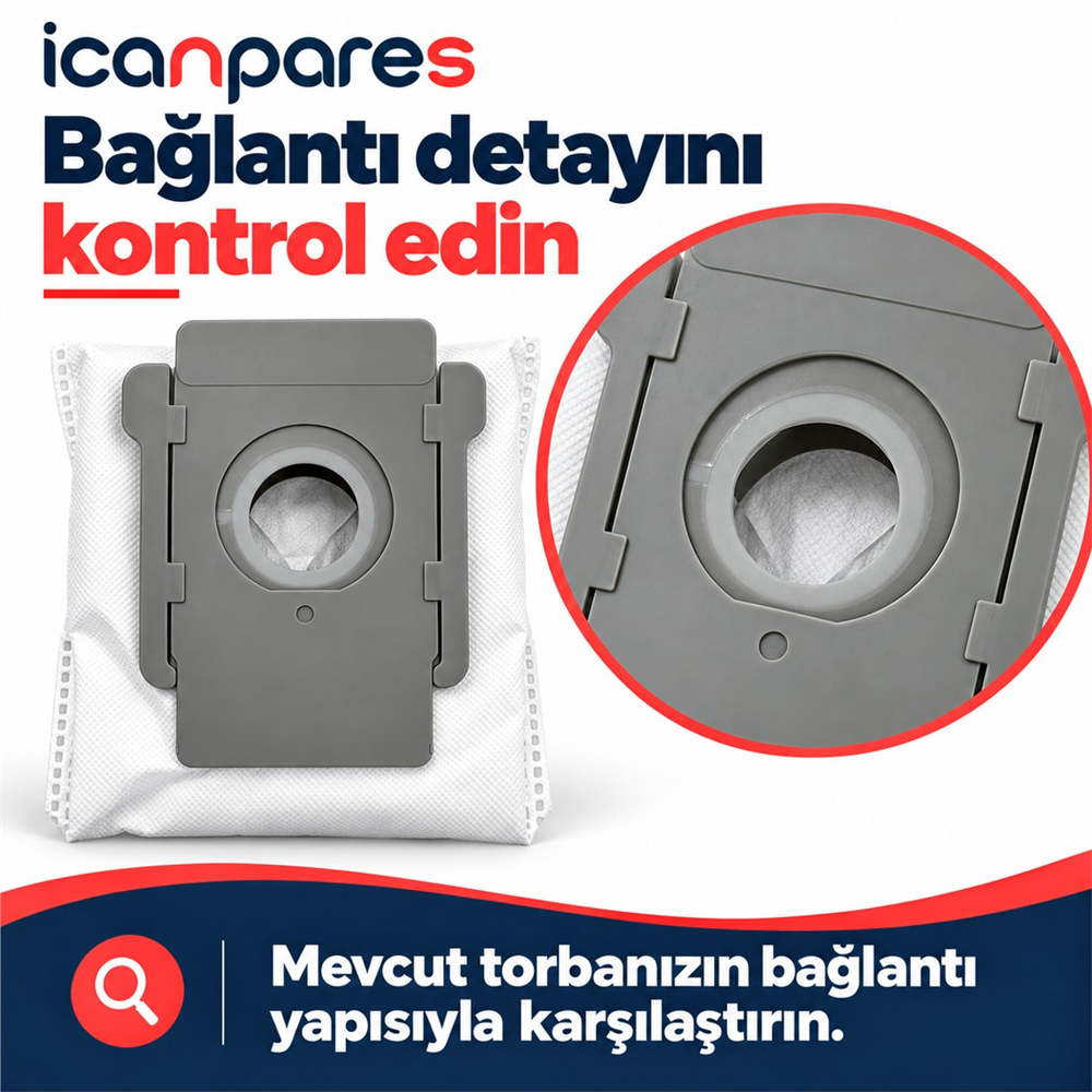 iRobot Uyumlu Roomba 105 Vac Robot Süpürge Toz Torbası