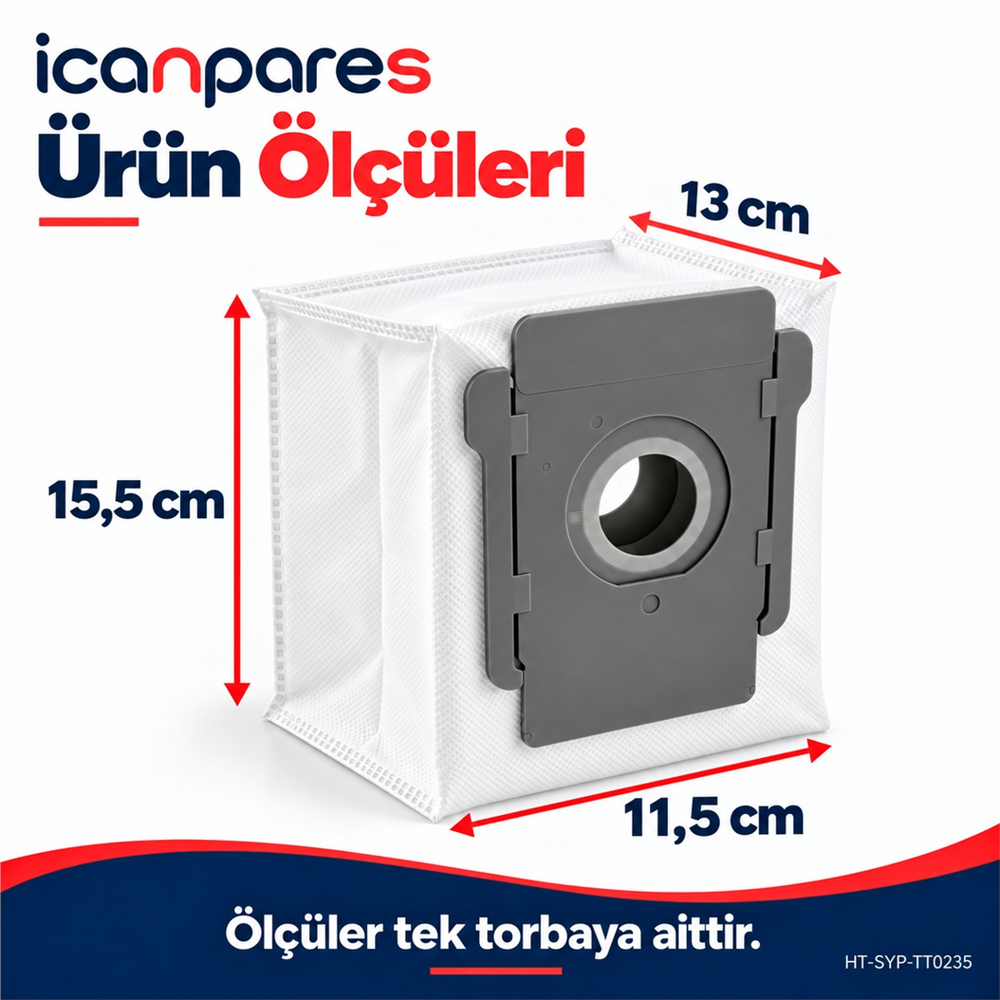 iRobot Uyumlu Roomba 105 Vac Robot Süpürge Toz Torbası