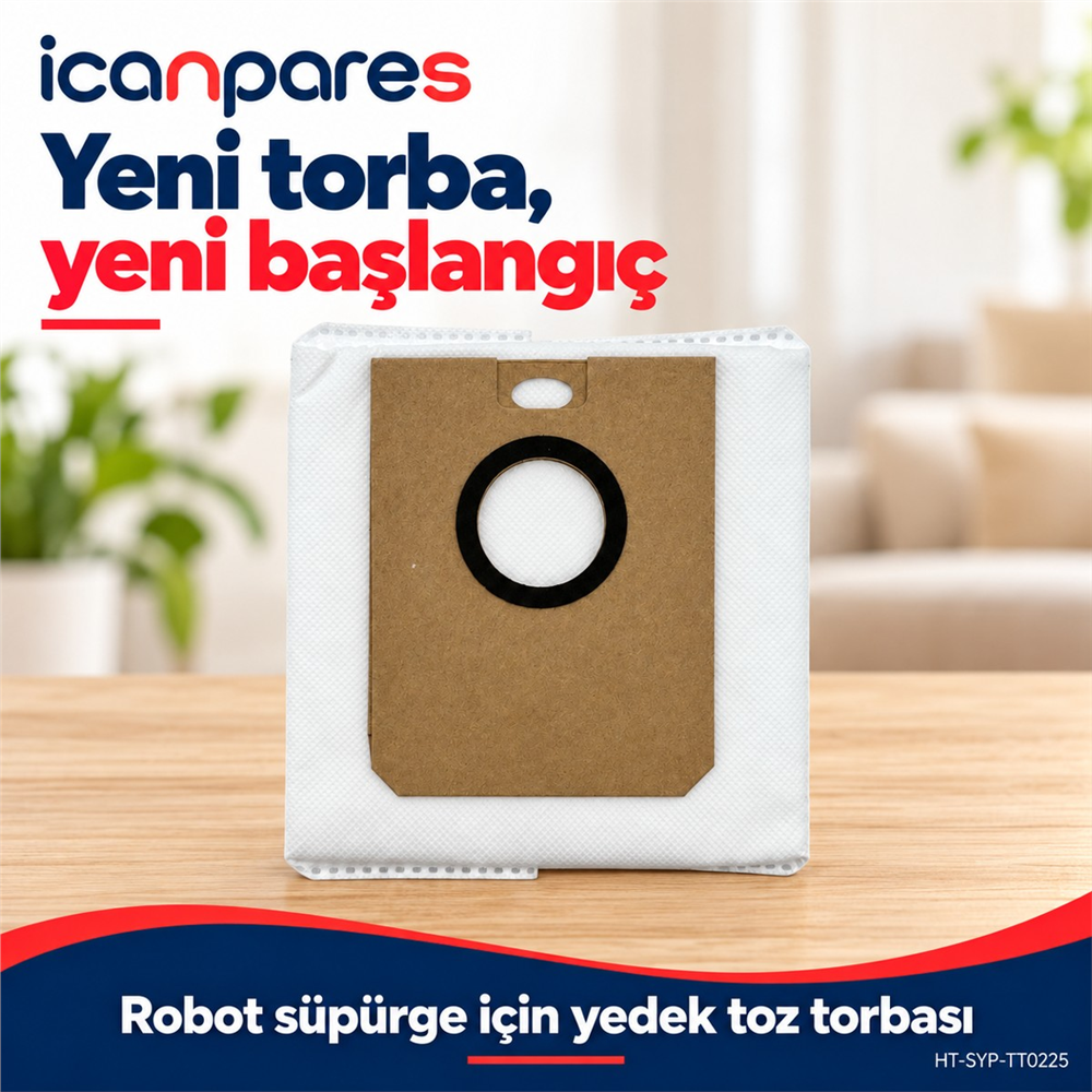 Karcher Uyumlu RCV 5 Robot Süpürge Toz Torbası