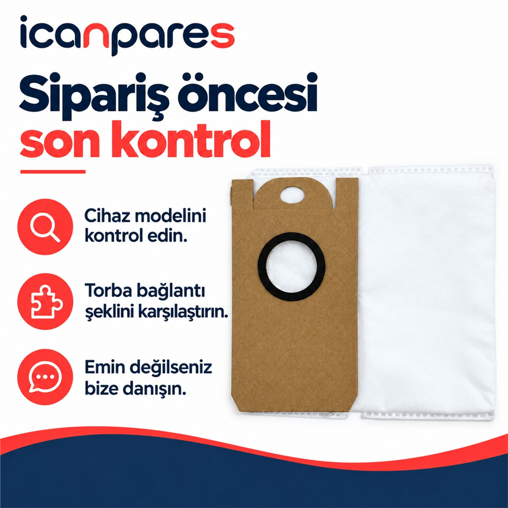 Lydsto Uyumlu R1 Robot Süpürge Toz Torbası