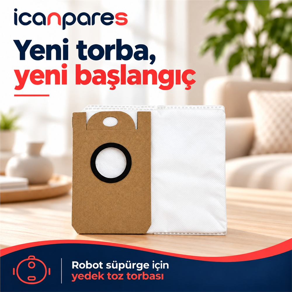 Proscenic Uyumlu M8 Pro Robot Süpürge Toz Torbası