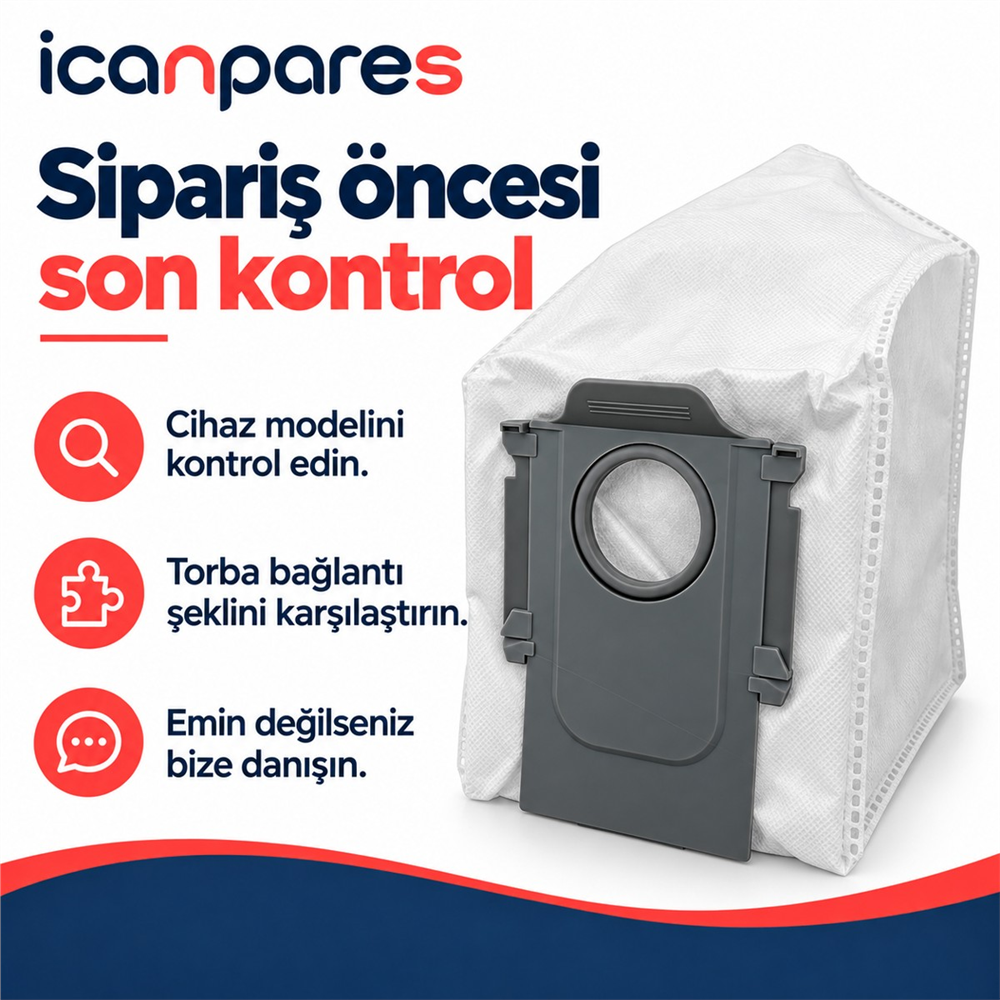 Roborock Uyumlu Saros 20 Robot Süpürge Toz Torbası