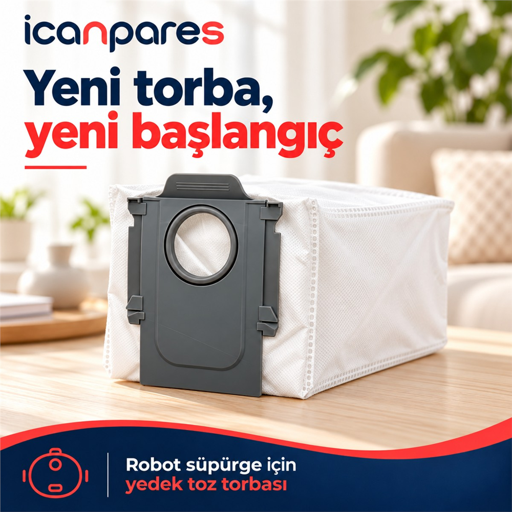 Roborock Uyumlu S8 Max V Ultra Robot Süpürge Toz Torbası