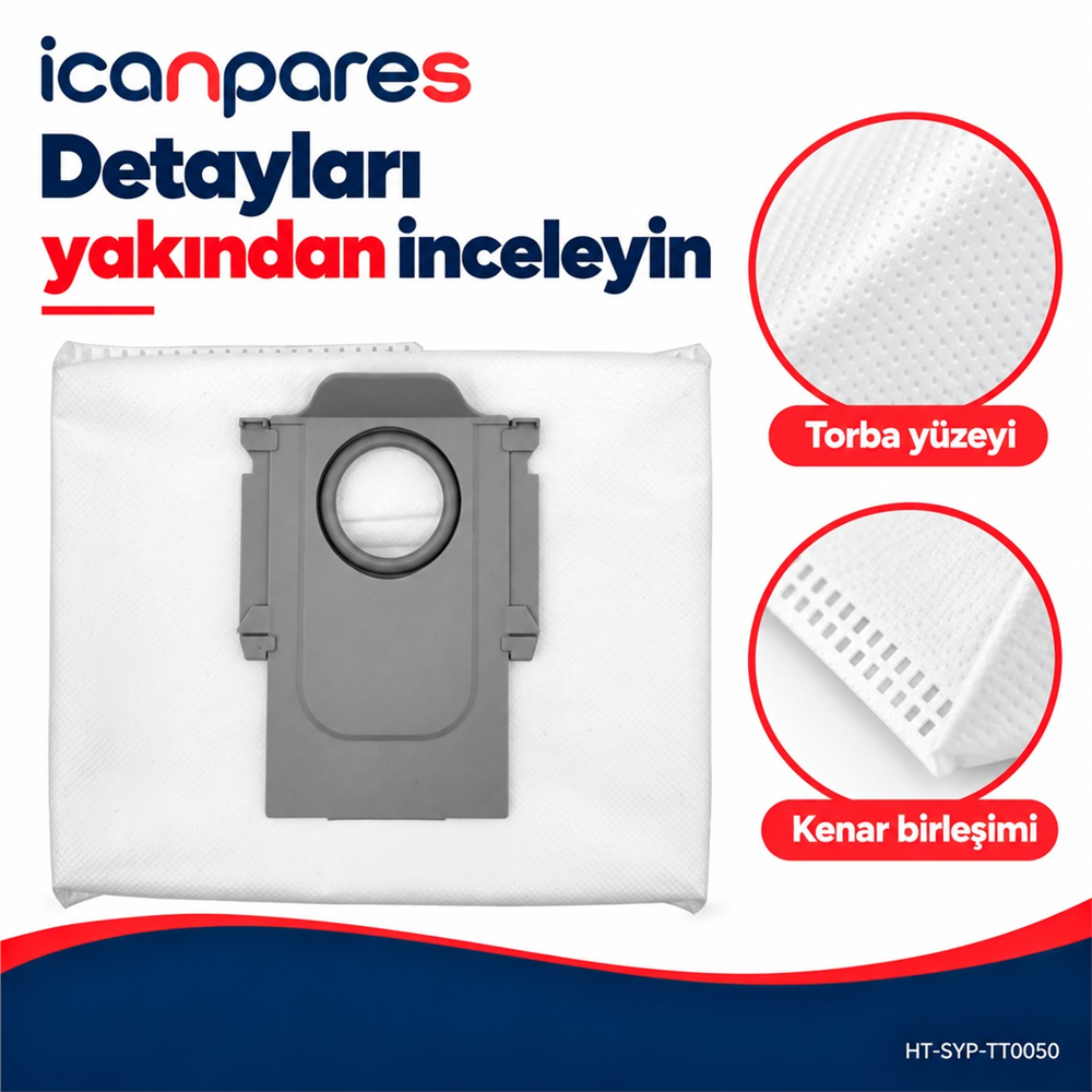 Roborock Uyumlu S7 Max Ultra Robot Süpürge Toz Torbası