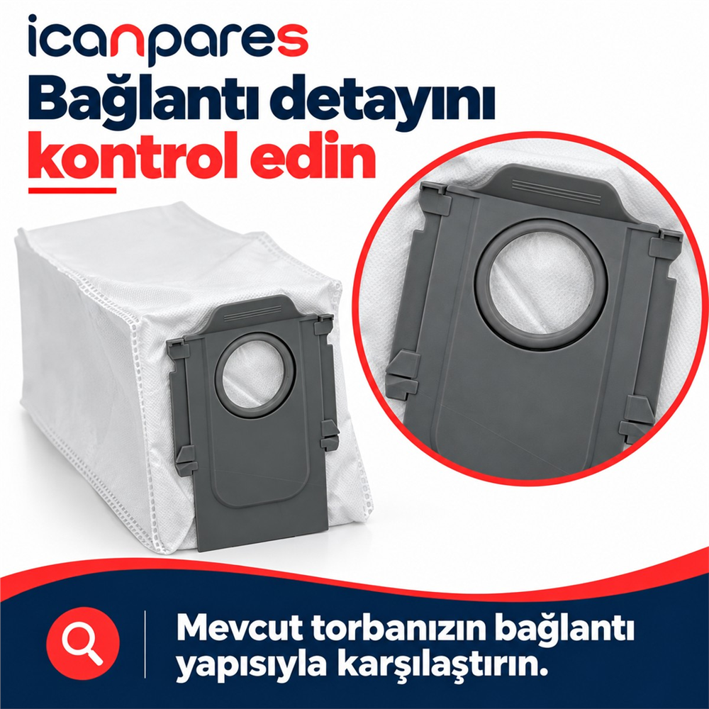 Roborock Uyumlu Saros 20 Robot Süpürge Toz Torbası