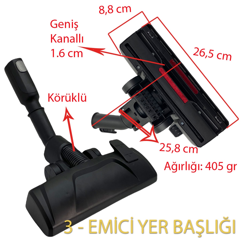 Electrolux UltraCaptic Zucdeluxe Süpürge Emici Yer Başlığı