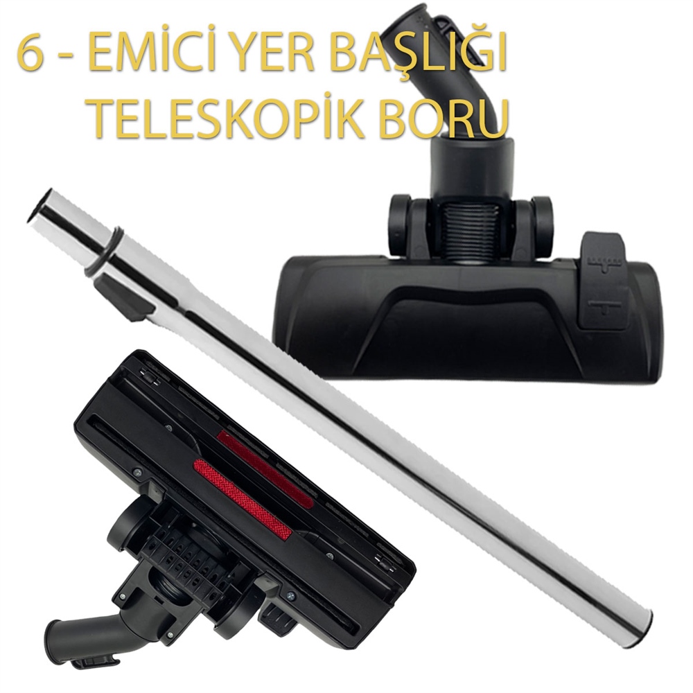 Fantom Magic WD 1950 Süpürge Emici Başlık Teleskopik Boru
