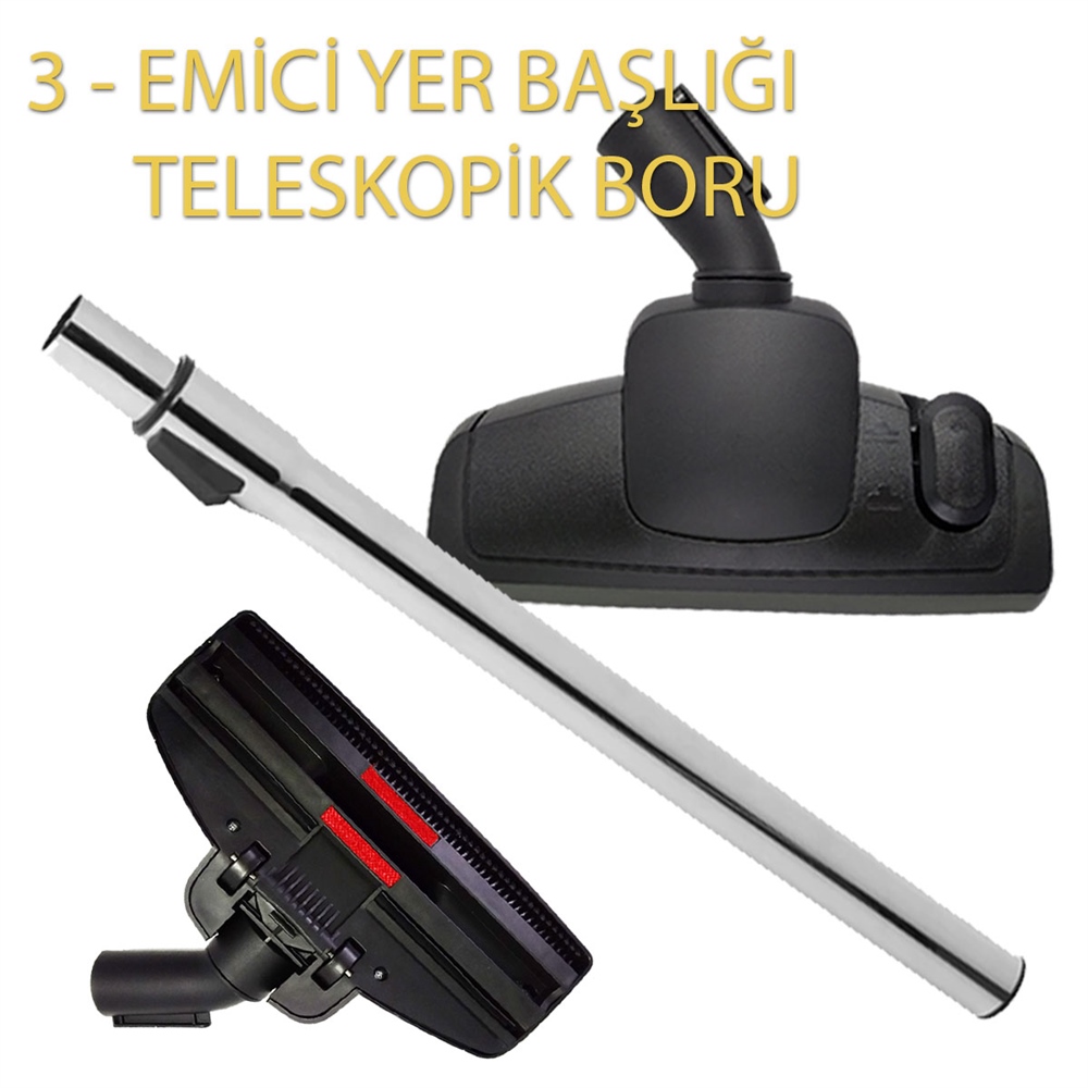 Siemens VS06B 1110 Süpürge Emici Başlık Teleskopik Boru