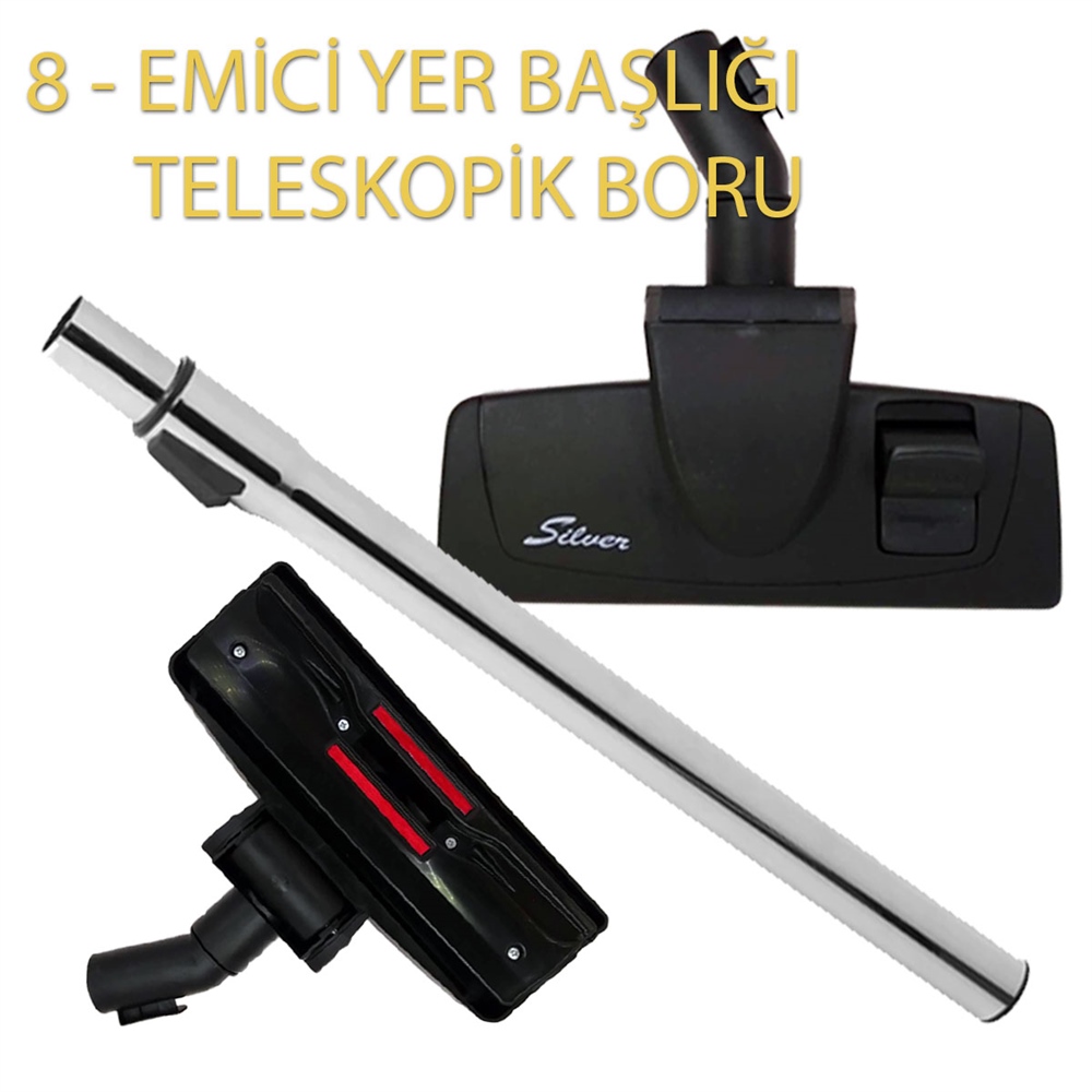 Siemens VS63A00 Süpürge Emici Başlık Teleskopik Boru