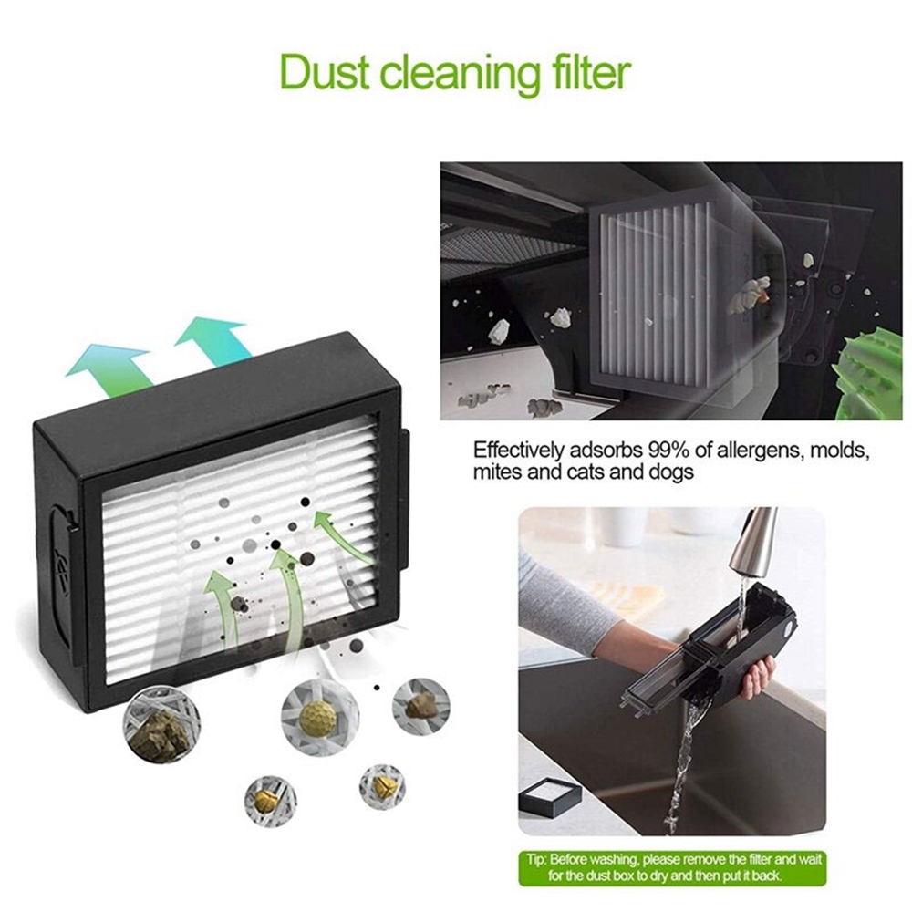 AeroFlow Orijinal iRobot Roomba E5 Hepa Filtresi 3LÜ (Garantili)