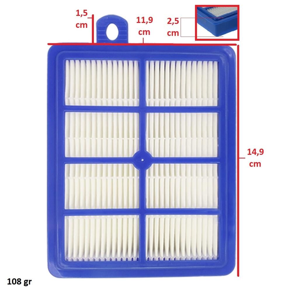 Electrolux Uyumlu UltraActive ZUA 3820-3860 Süpürge Hepa Filtresi