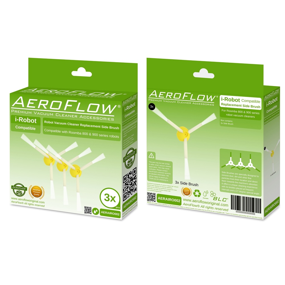 iRobot Roomba 700 Uyumlu Süpürge Yan Fırça 3'lü Paket