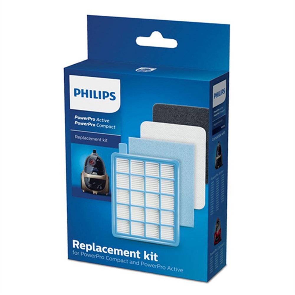 Philips Uyumlu FC 8475 PowerPro Compact Süpürge 2 Kutu Filtre Seti