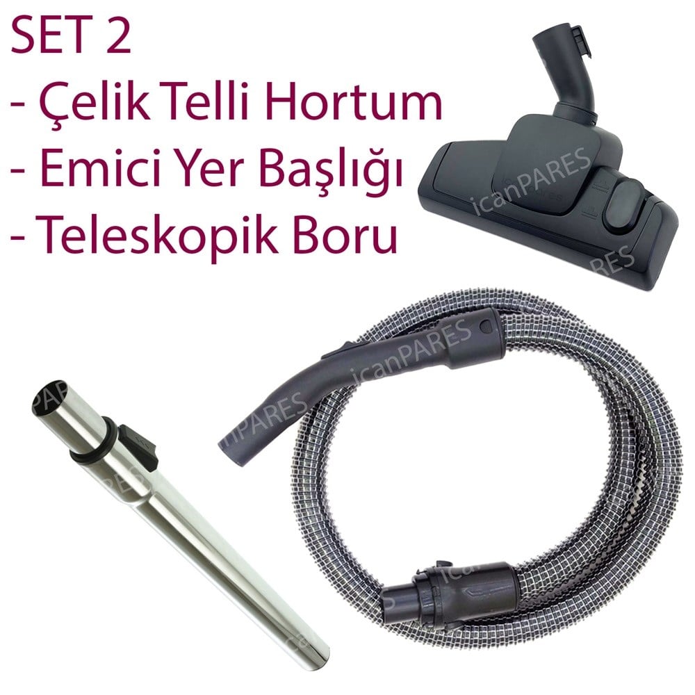 Arçelik S 7423 Elektrikli Süpürge Hortumu Emici Başlığı Borusu
