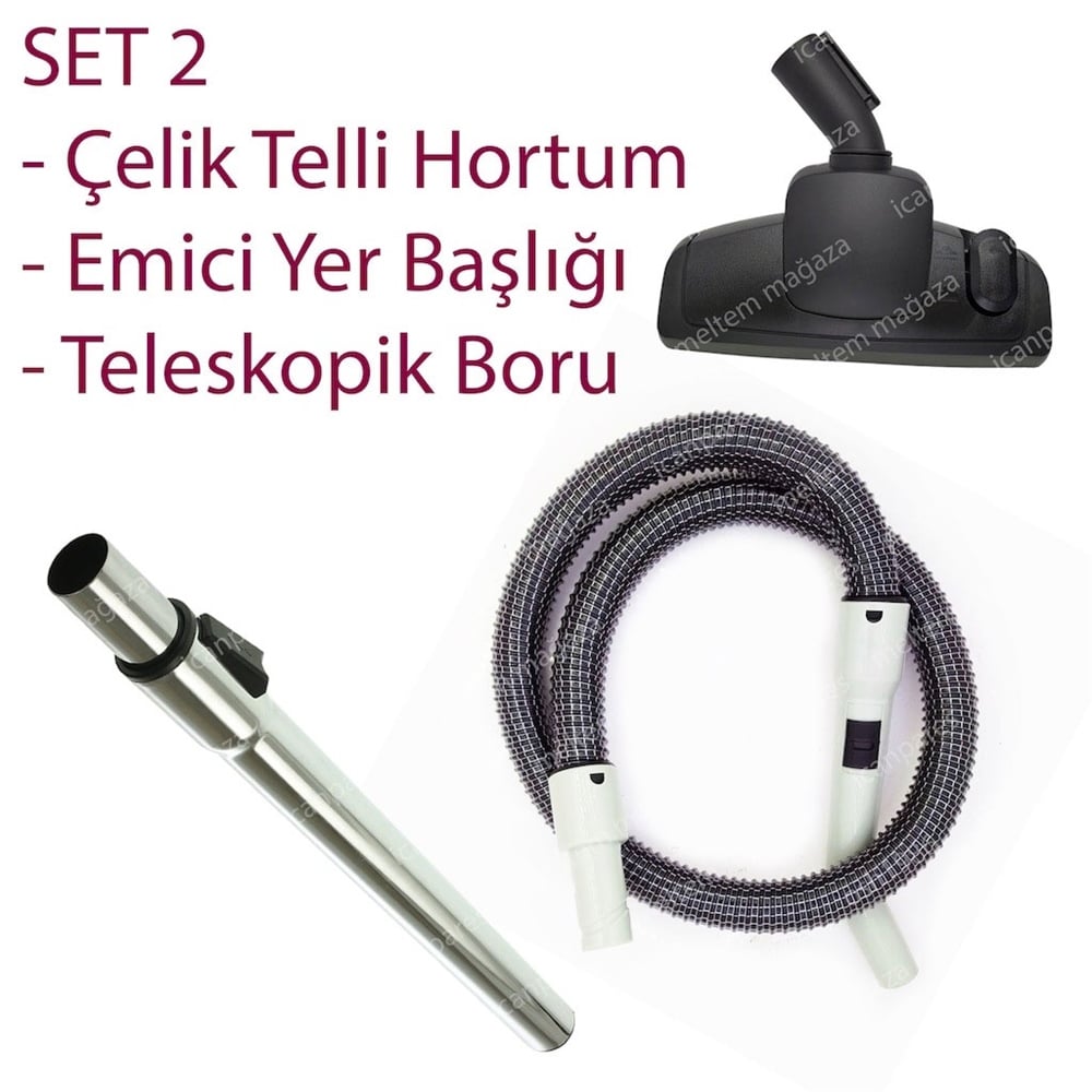 Arçelik S 911 Süpürge Hortumu Başlığı Fırçası Borusu