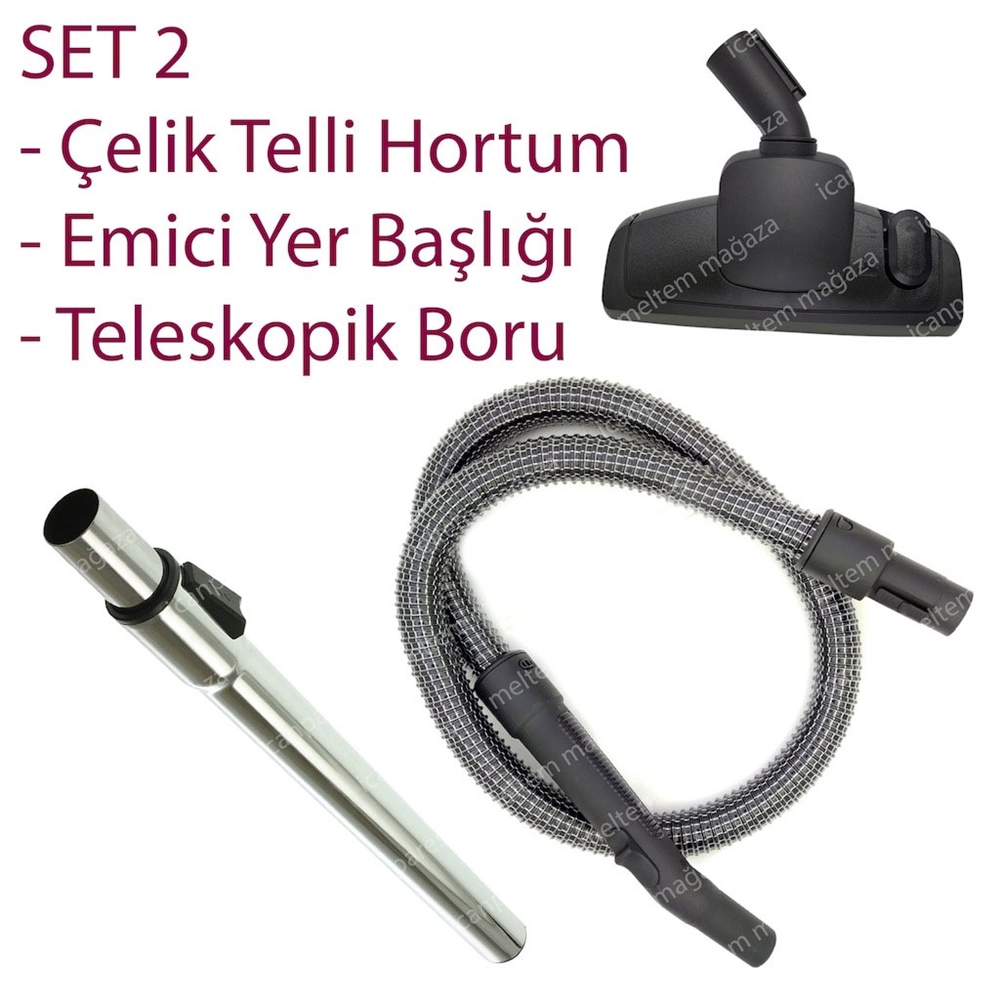 Arçelik S 6300 Elektrikli Süpürge Hortumu Başlığı Fırçası Borusu