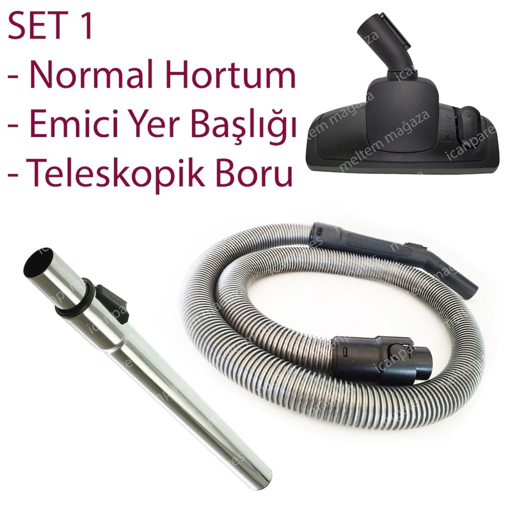 Arçelik S 7510 Elektrikli Süpürge Hortumu Başlıkğı Fırçası Borusu