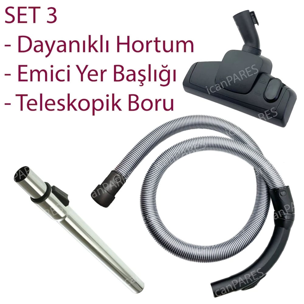 Arçelik S 7620 Süpürge Hortumu Başlığı Fırçası Borusu