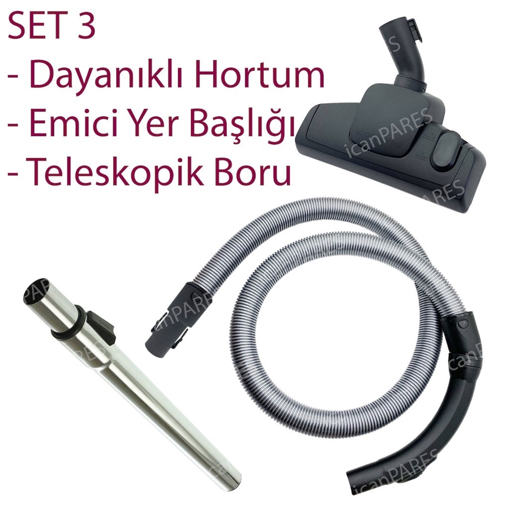 Arçelik S 6300 Elektrikli Süpürge Hortumu Başlığı Fırçası Borusu