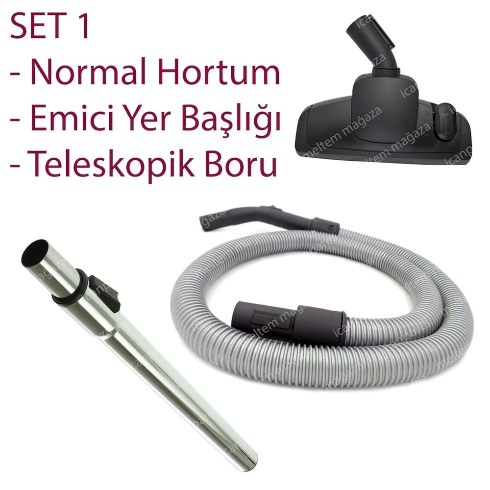 Beko BKS 1270 EY Süpürge Hortumu Başlığı Fırçası Borusu