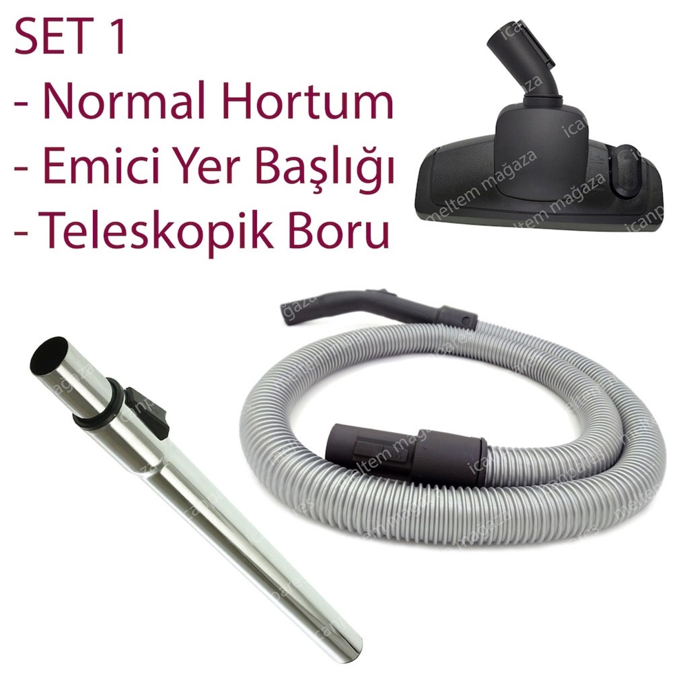 Beko BKS 1280 EY Süpürge Hortumu Başlığı Fırçası Borusu