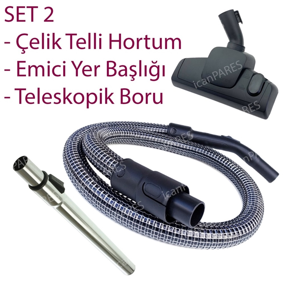 Fakir Atria Electronic Süpürge Hortumu Başlığı Fırçası Borusu