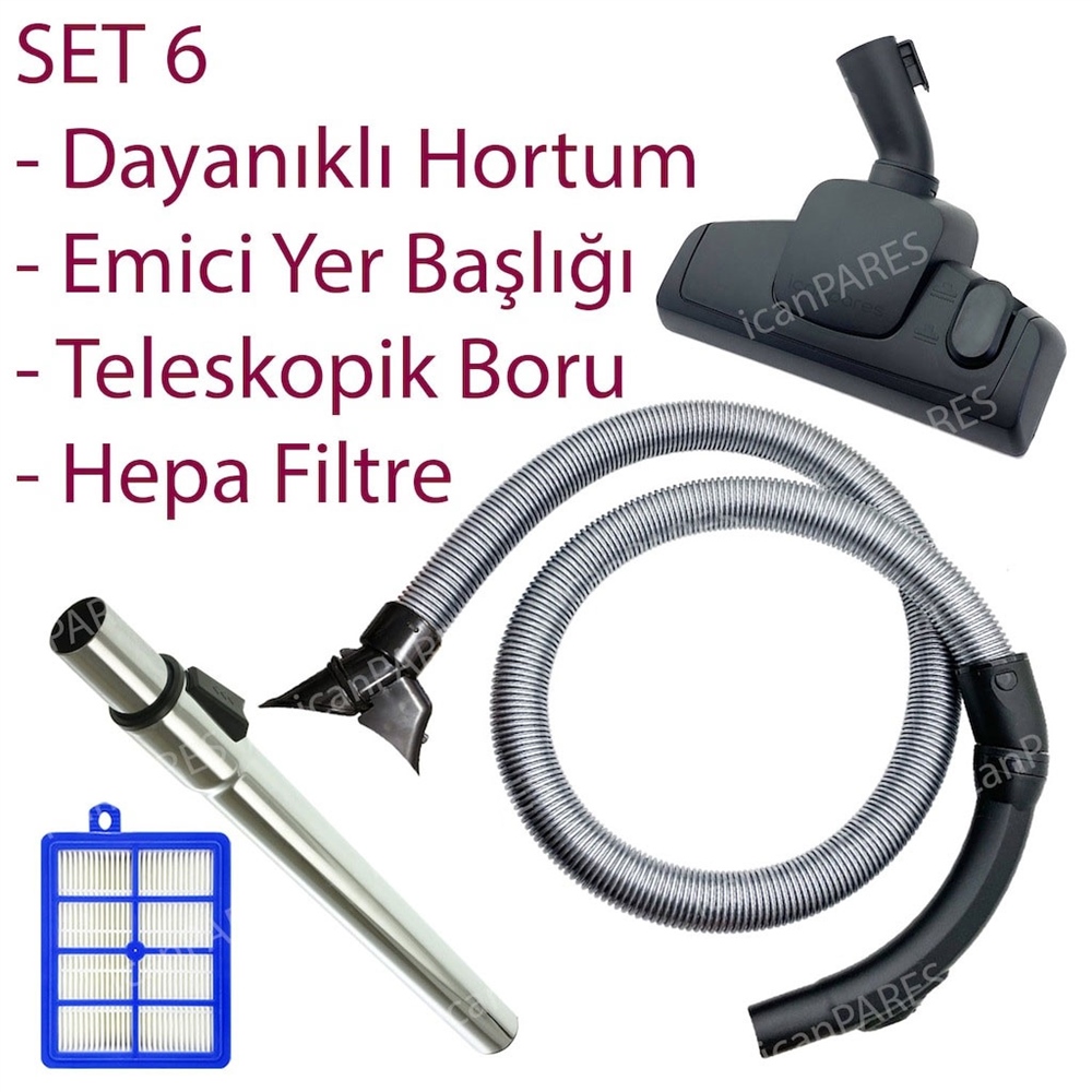 Philips FC 9217 Marathon Süpürge Hortumu Başlığı Filtresi Borusu