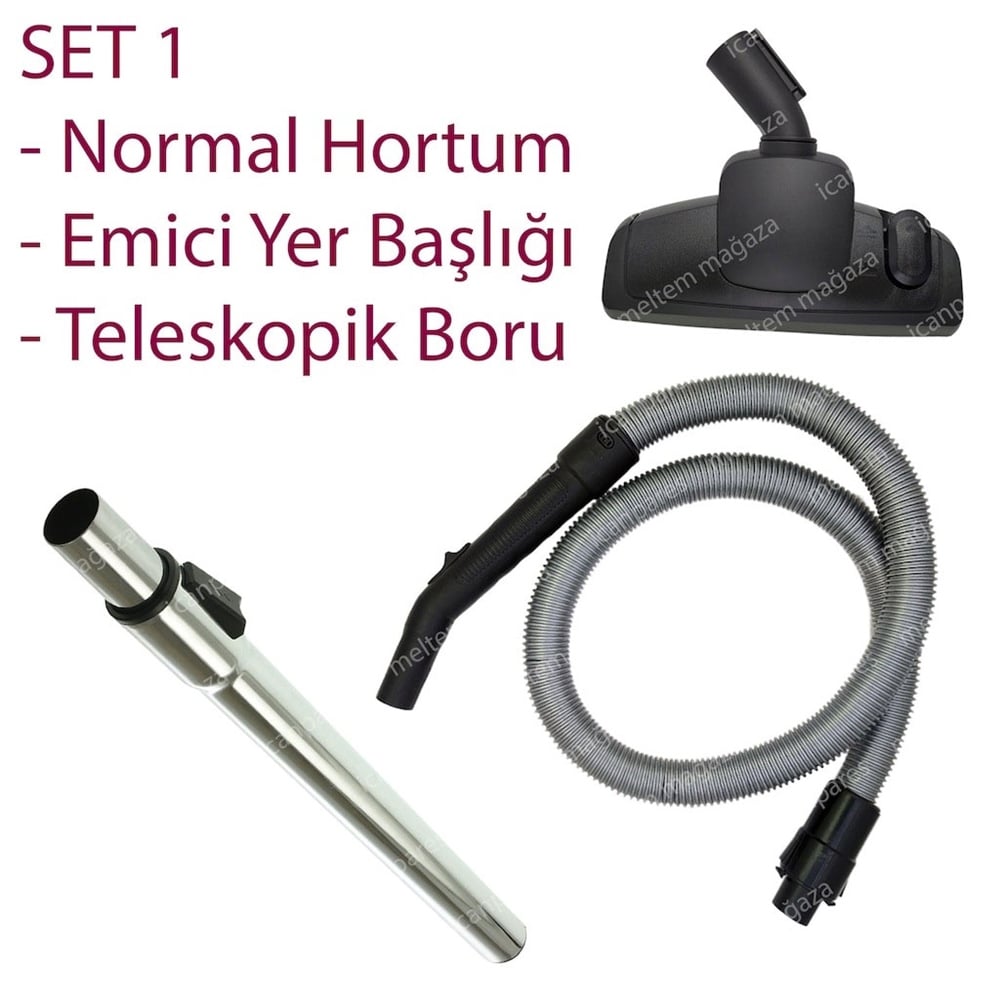 Sedef 8051 Elektrikli Süpürge Hortumu Başlığı Fırçası Borusu