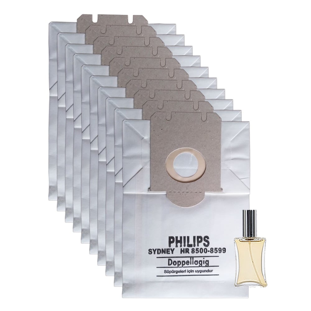 Philips Uyumlu HR 8353 Süpürge Kağıt Toz Torbası 10 Adet