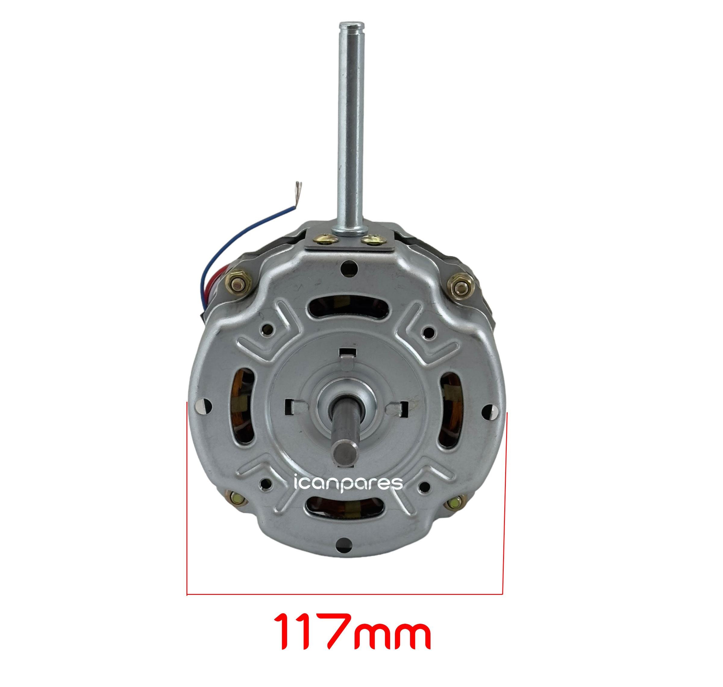 Bir Çok Marka İle Uyumlu 75W / Kalın Milli 10mm - Dişsiz / Sanayi Tipi Vantilatör Motoru