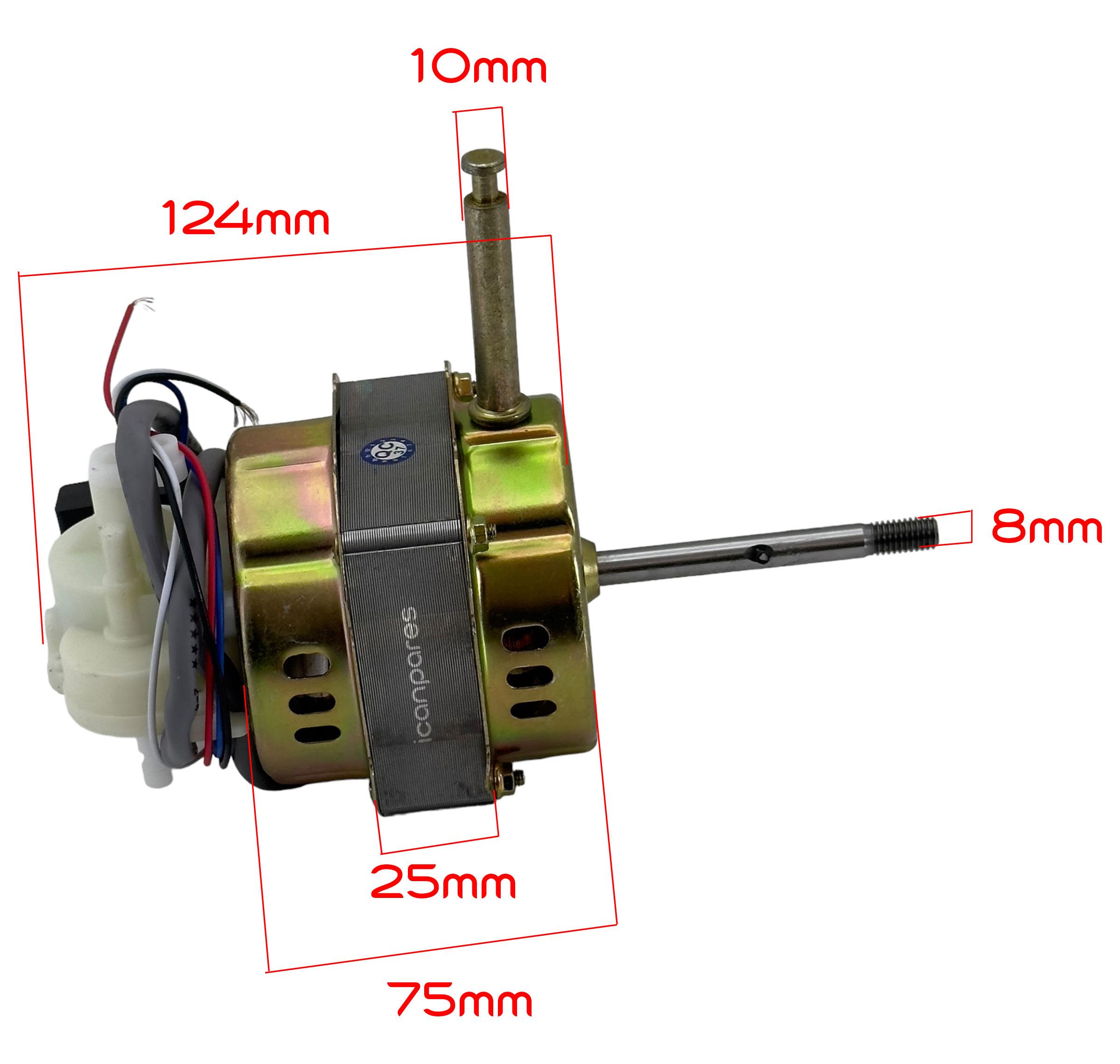 Bir Çok Marka İle Uyumlu 60W / Vidalı Mili 8mm - Dişli / YS-55 / Bakır Sargılı Vantilatör Motoru