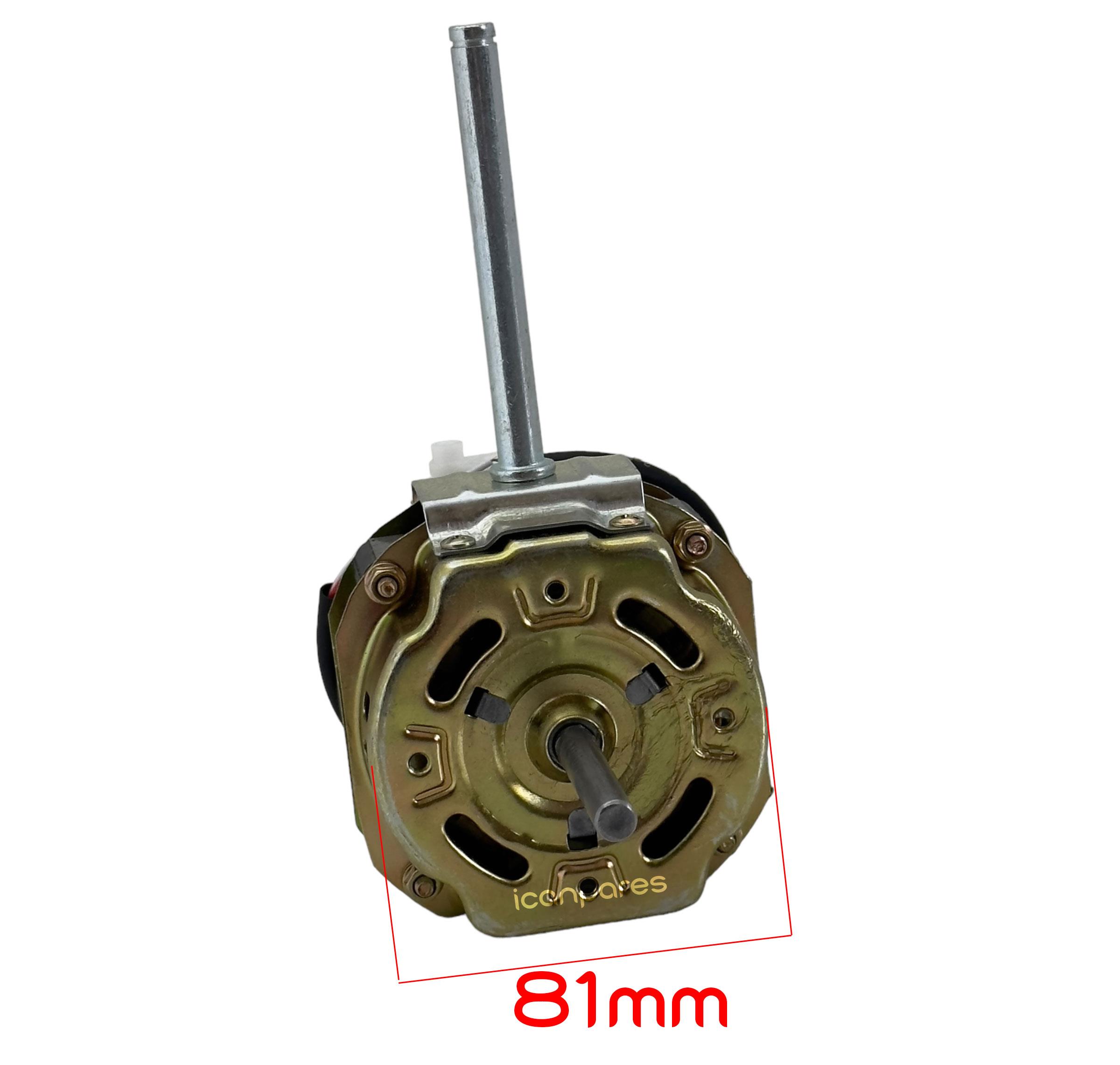 Bir Çok Marka İle Uyumlu 60W / Düz Mili 10mm - Dişsiz / YS-55 / Bakır Sargılı Vantilatör Motoru