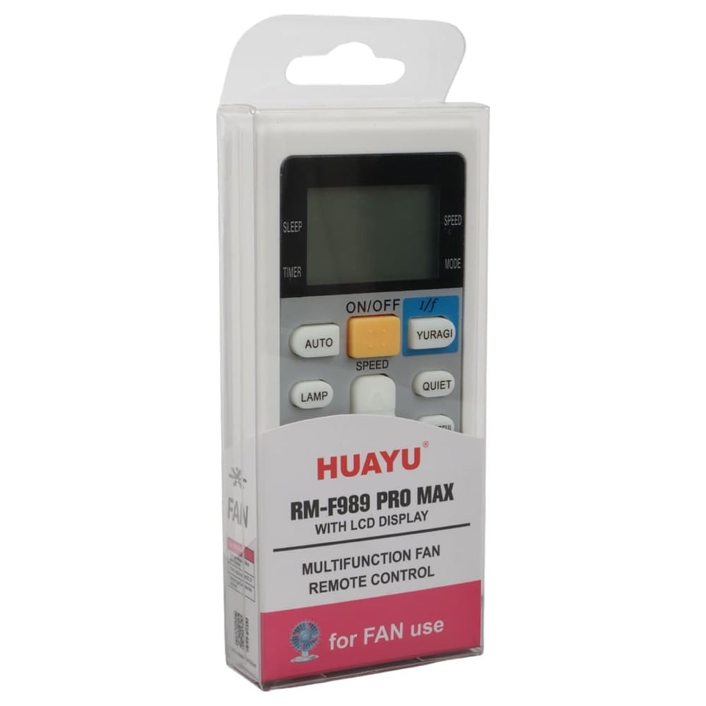 Universal Vantilatör Kumandası RM-F989 PRO MAX - Tavan Vantilatörü Uyumlu Akıllı Kumanda